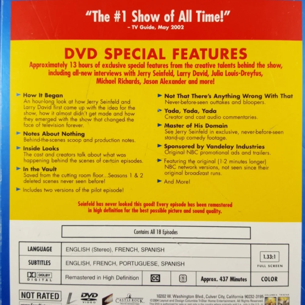 DVD TV Series SEINFELD Seasons 1 & 2, DVD set - Picture 6 of 11